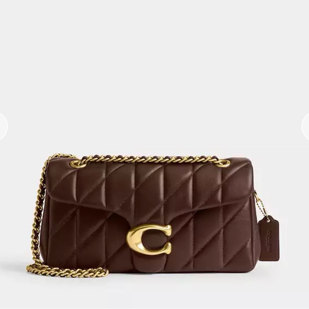 Coach Quilted Tabby 26 in Maple Brown